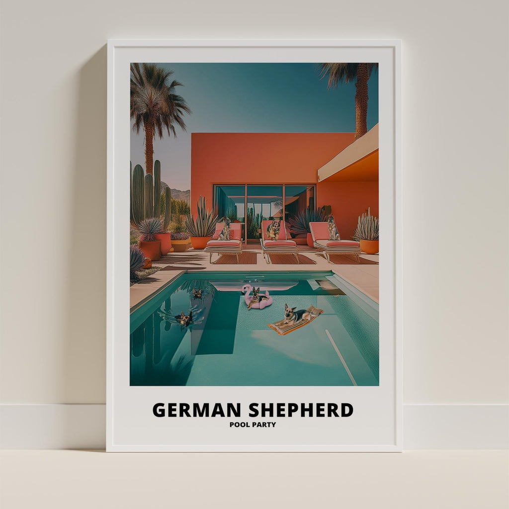 German Shepherd Pool Party image 13