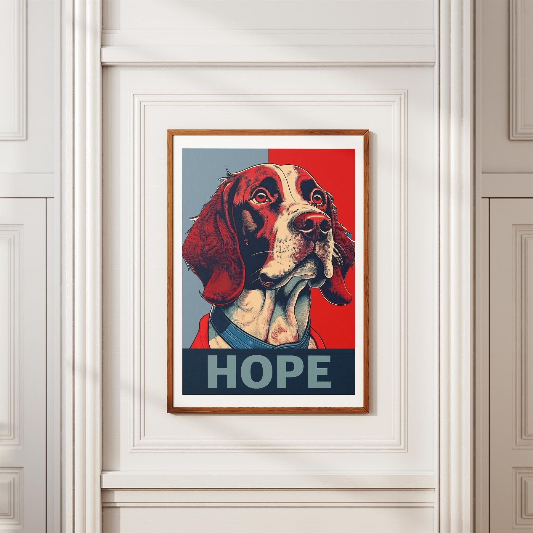 English Springer Spaniel HOPE Series Inspired by the Obama Poster image 3