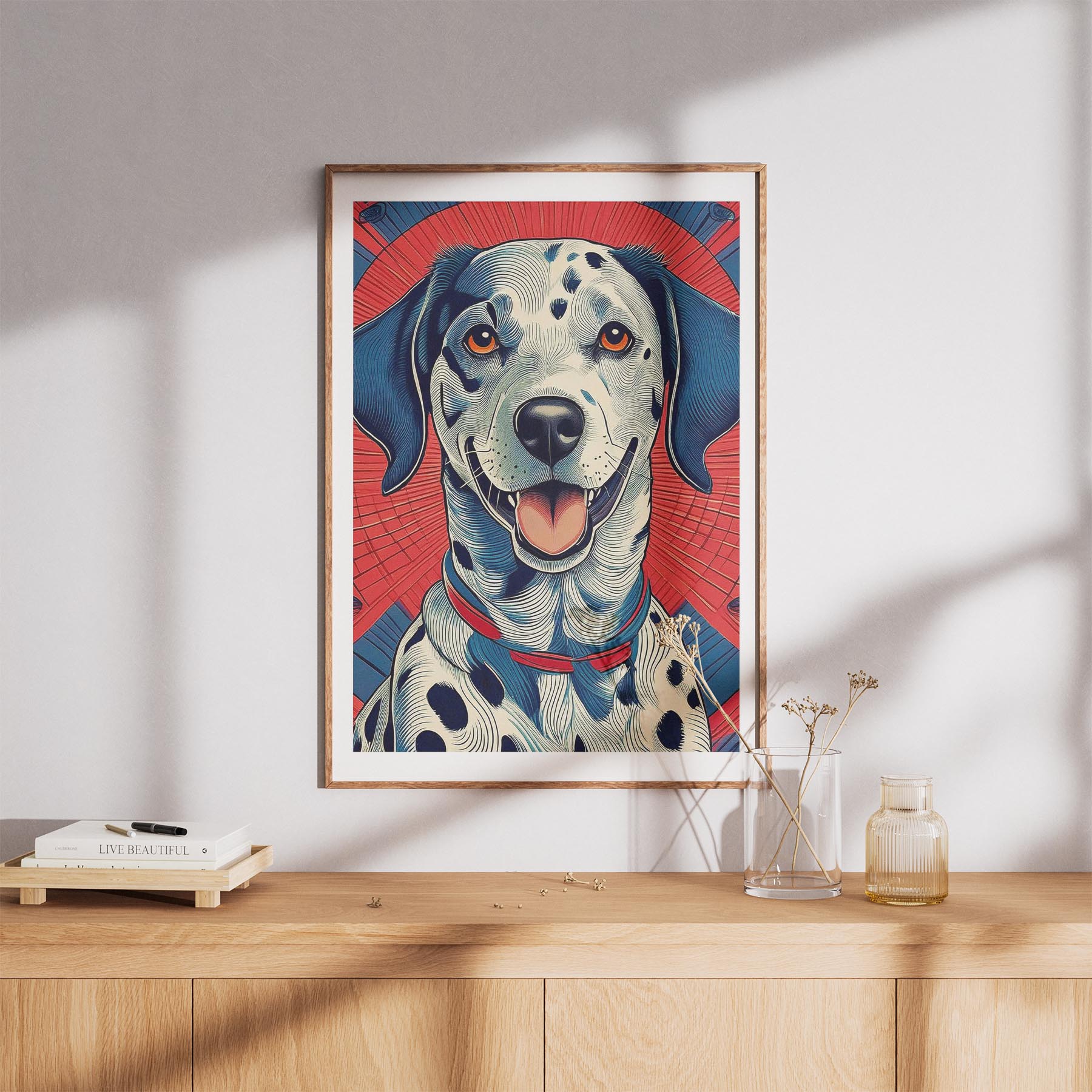 Dalmatian Hokusai Japanese Inspired Dog Series image 8