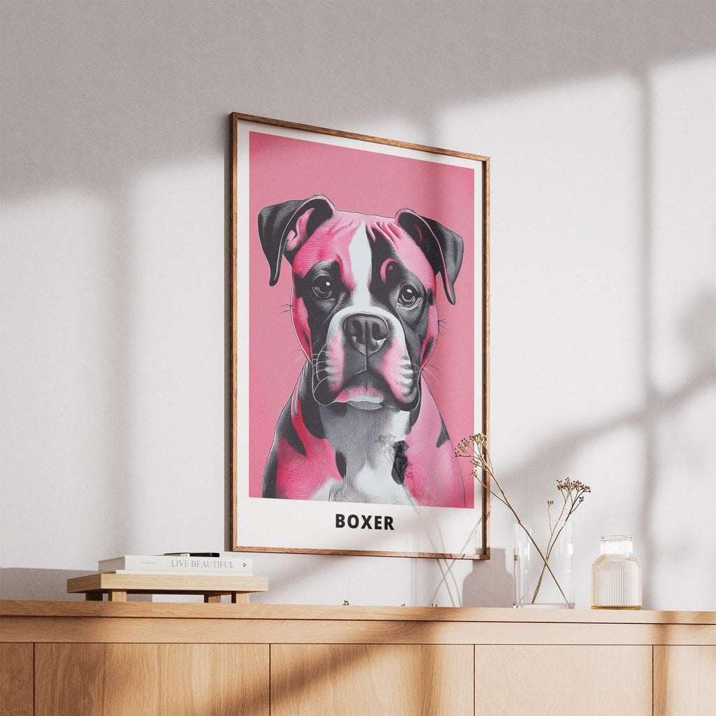 Boxer Pink and Black Dog Series 3 image 5