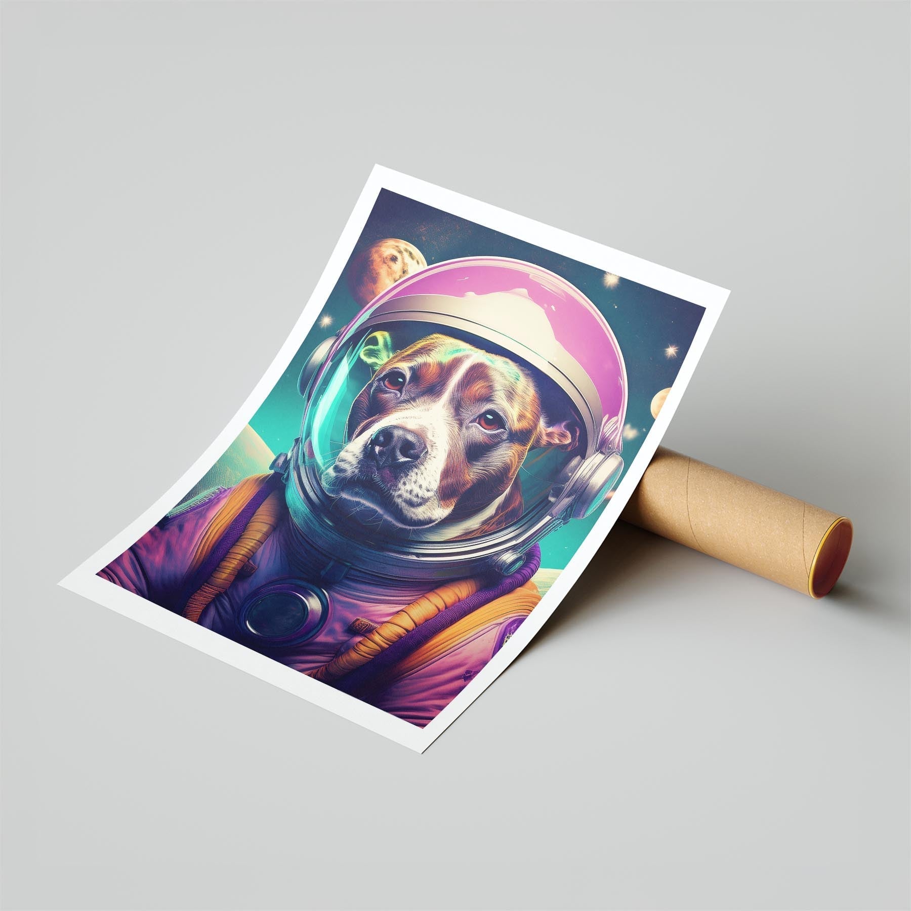 Staffordshire Bull Terrier Space Dogs Series image 6