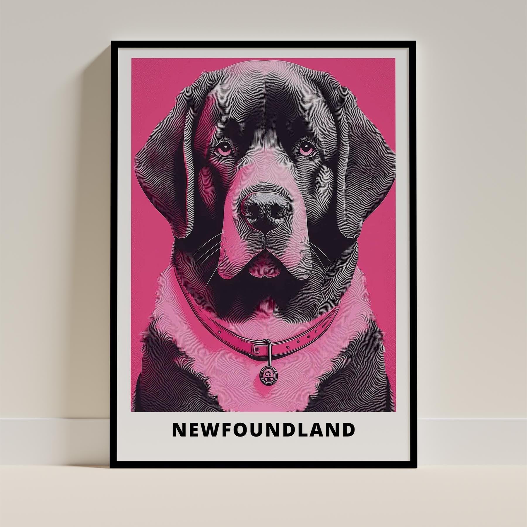 Newfoundland Pink and Black Dog Series 1 image 0