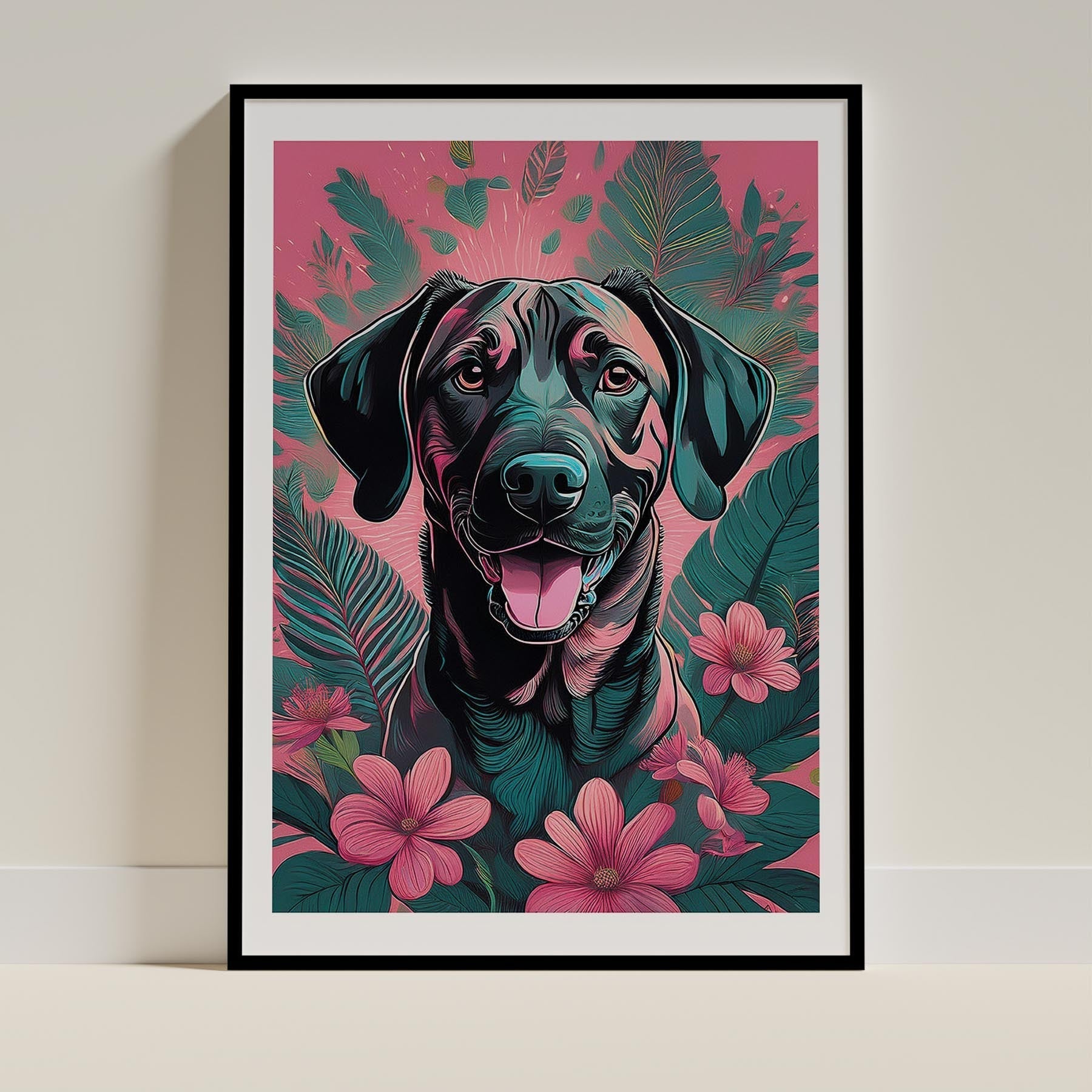 Rhodesian Ridgeback Flowery Dog image 0
