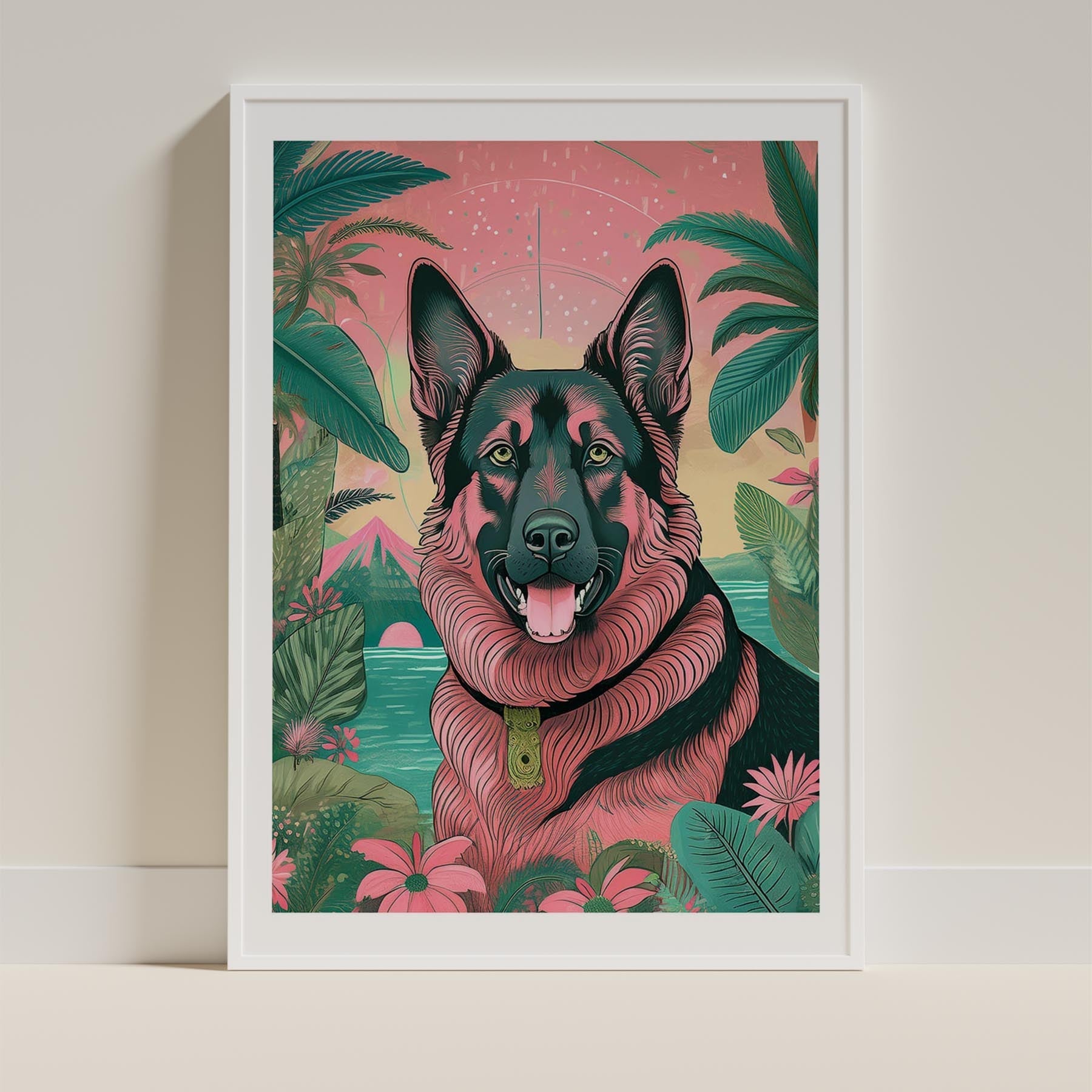 German Shepherd Flowery Dog image 9