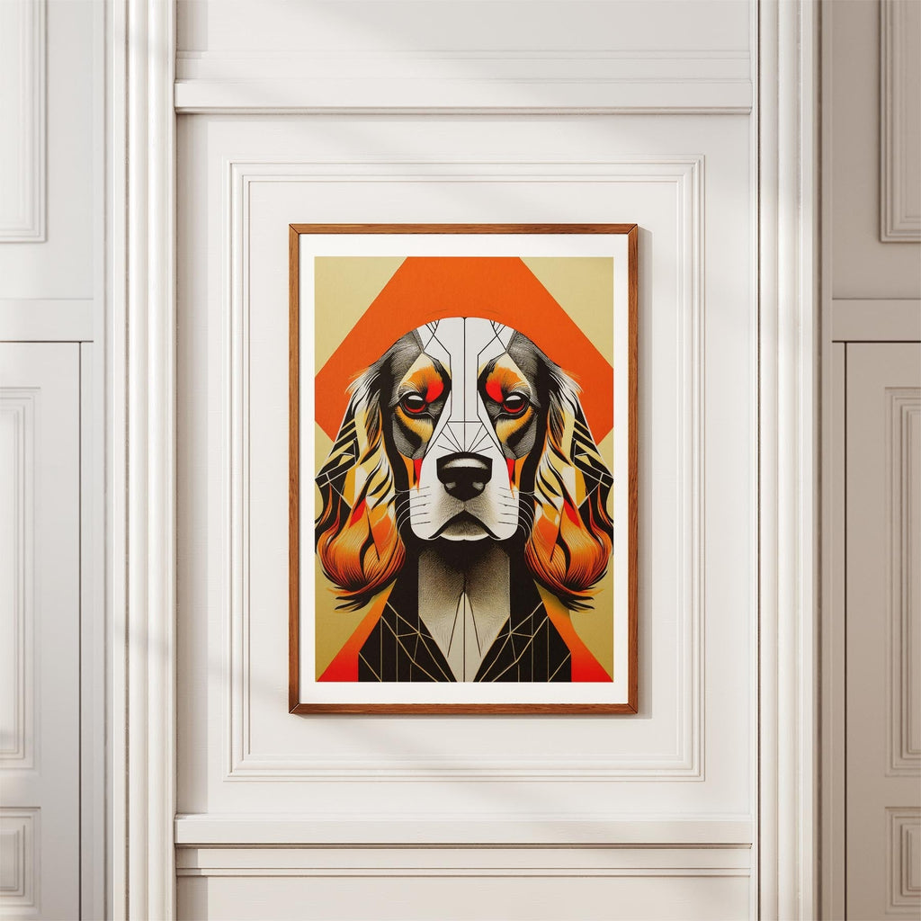 Cocker Spaniel Geometric Orange Series image 3