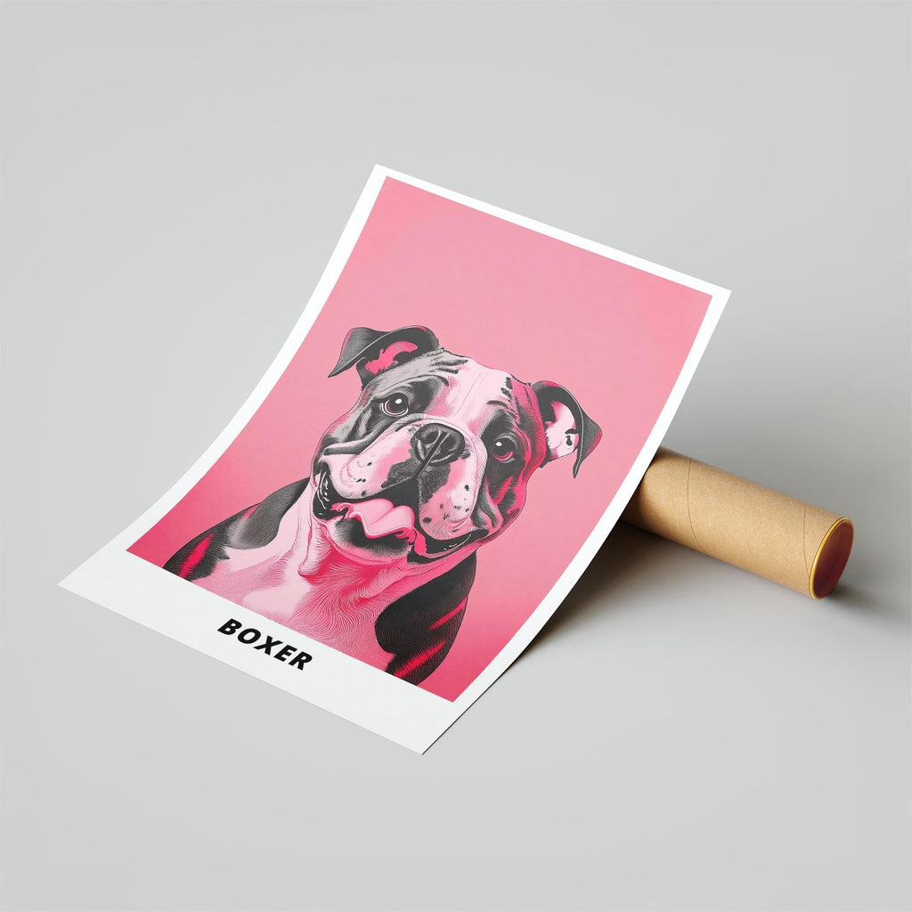 Boxer Pink and Black Dog Series  2 image 6