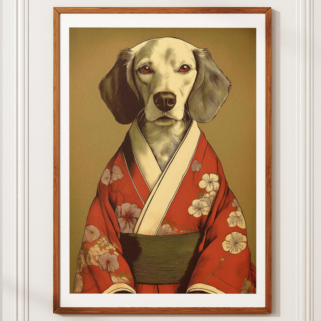 Curly Coated Retriever Japanse Kimono Dog Series image 10