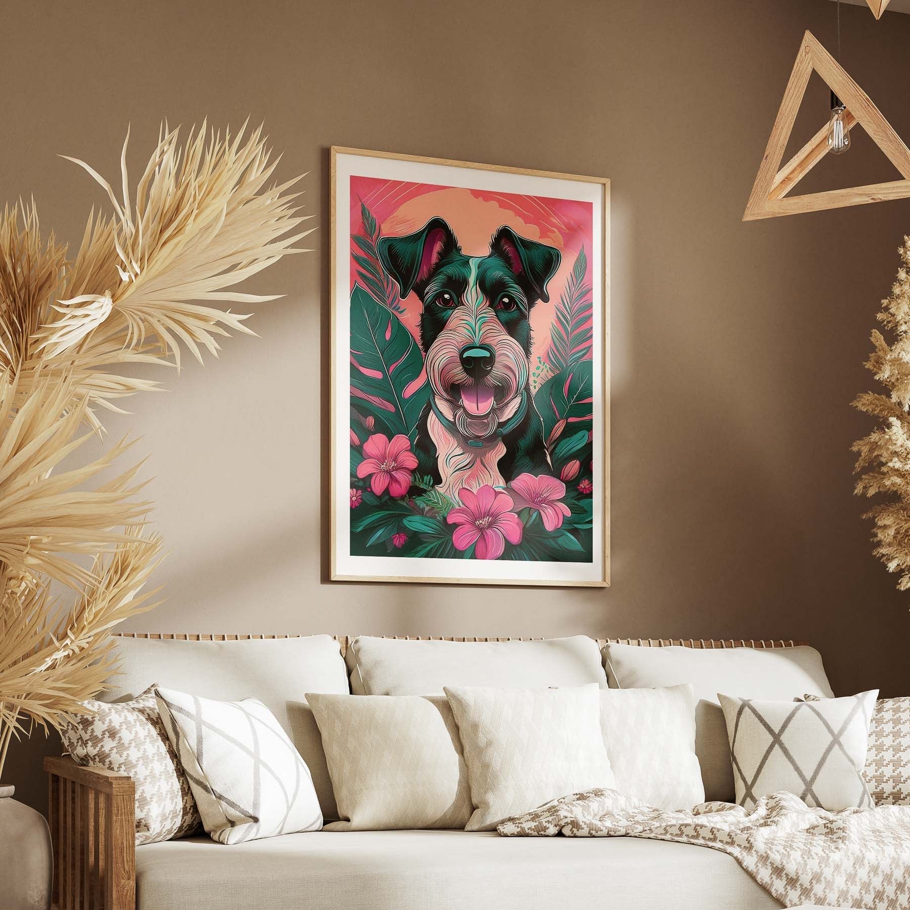 Fox Terrier Flowery Dog image 5