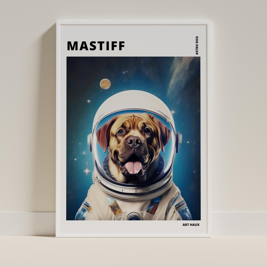 Mastiff Astronaut Dog Series with Text Astro Dog image 9