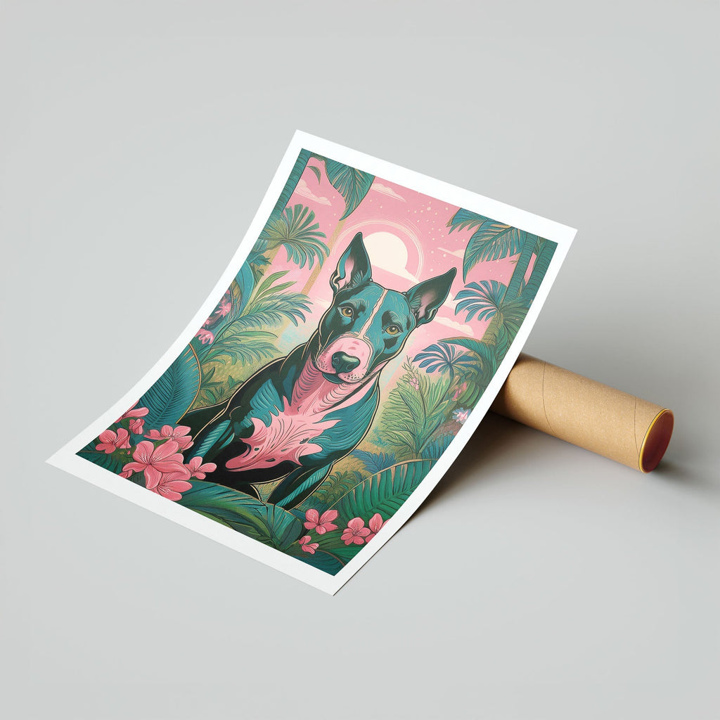 Bull Terrier Flowery Dog image 16