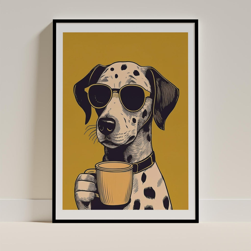 Dalmation Chillin Coffee Dog image 13