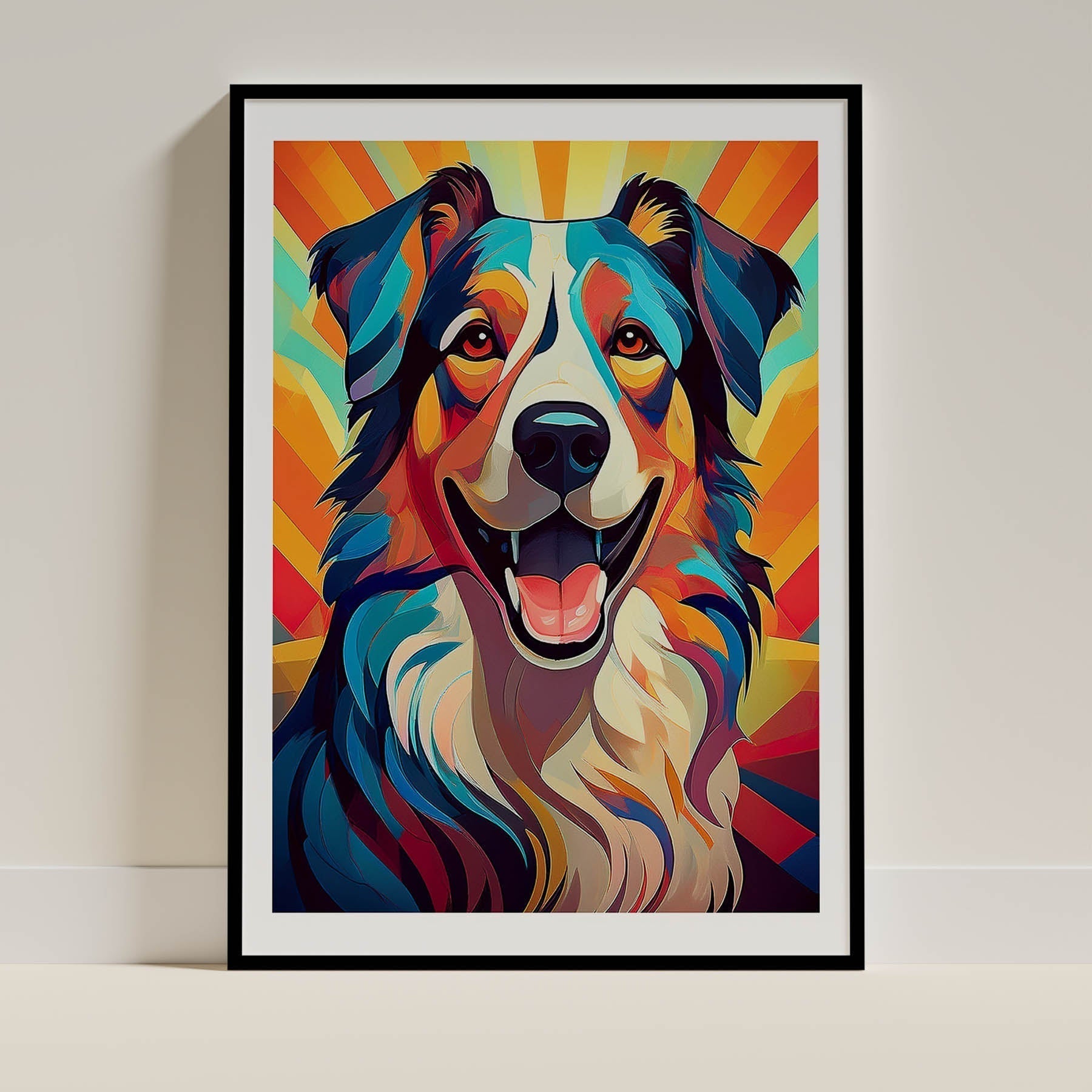 Border Collie Dog Art Print Unframed Vol 3 | 2 Unique Designs | Wall Art Gift for Dog Lovers | Dogsy & Co