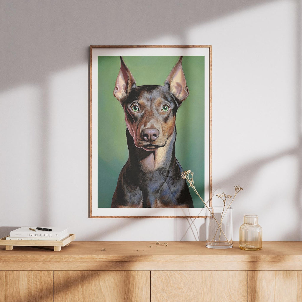 Doberman Green Painted Series image 8