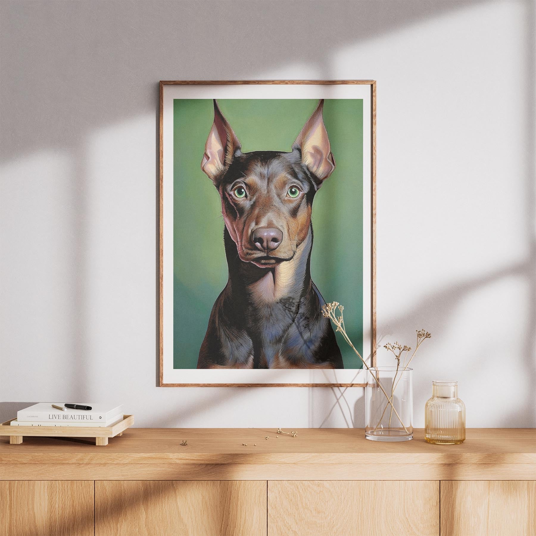 Doberman Green Painted Series image 8