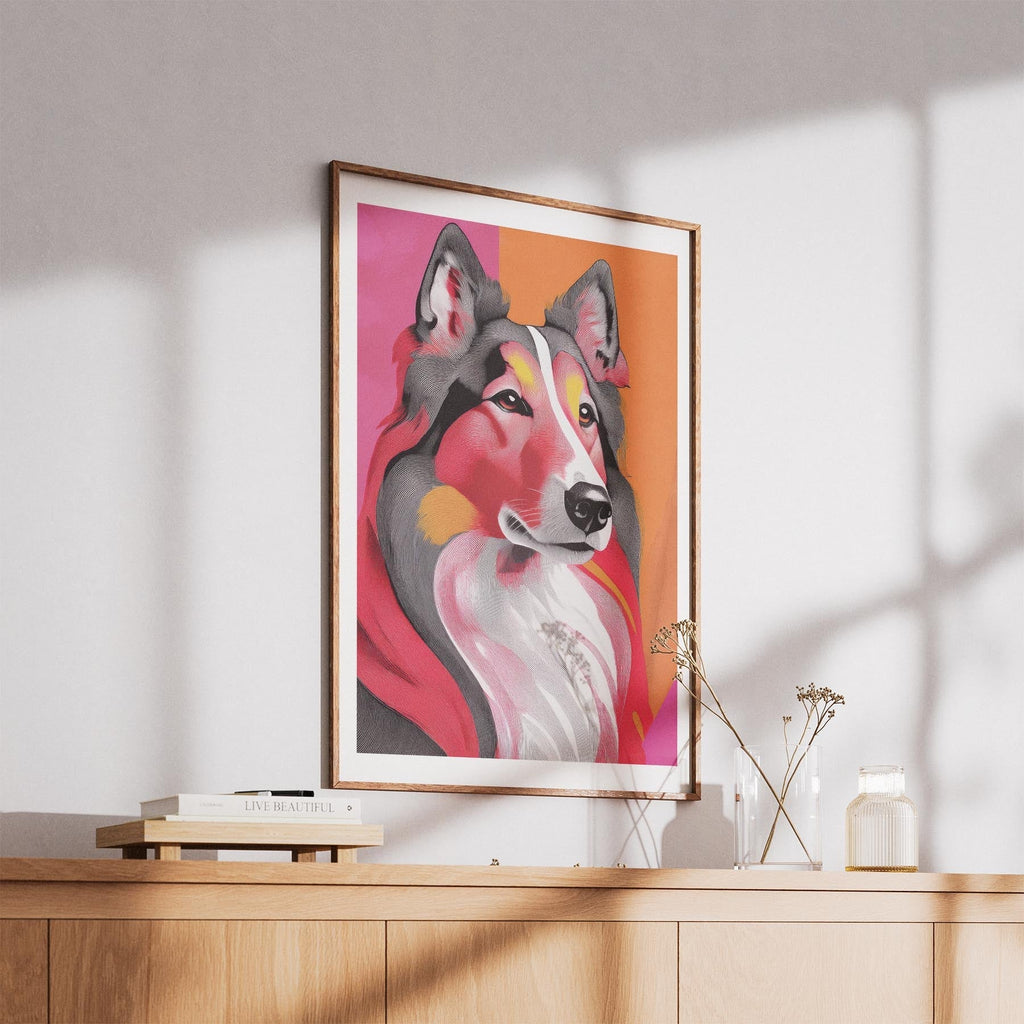 Rough Smooth Collie Modern Pop Dog Series image 5