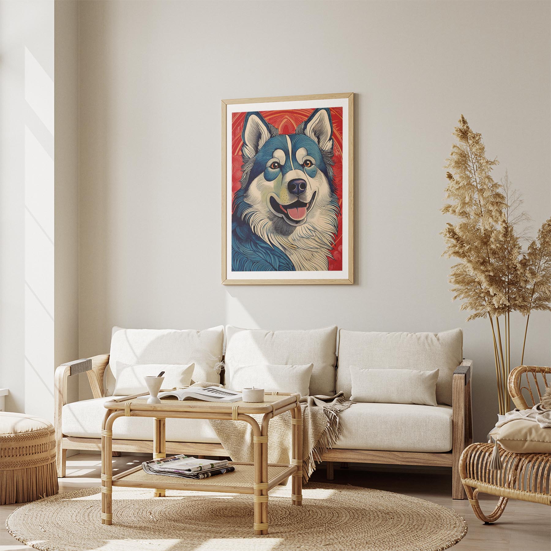 Alaskan Malamute Hokusai Japanese Inspired Dog Series 1 image 2
