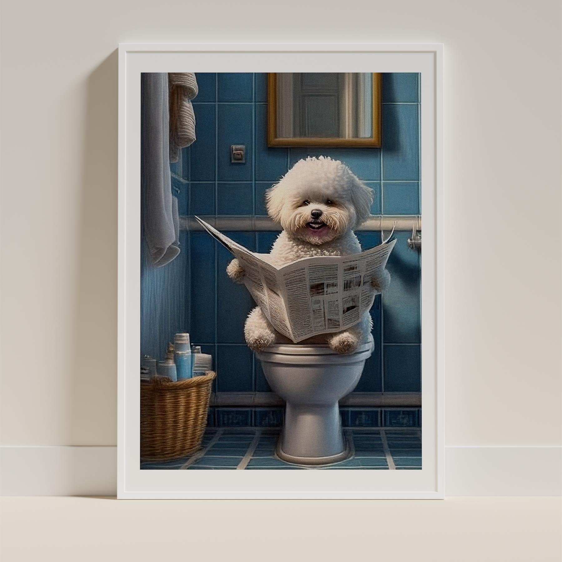 Bichon Frise Toilet Humour Dog Series image 9