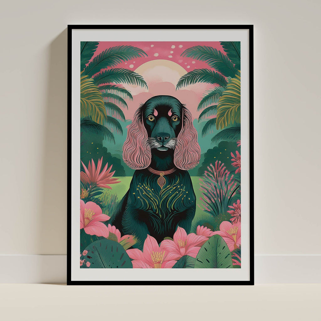 Cocker Spaniel 1 Flowery Dog image 0