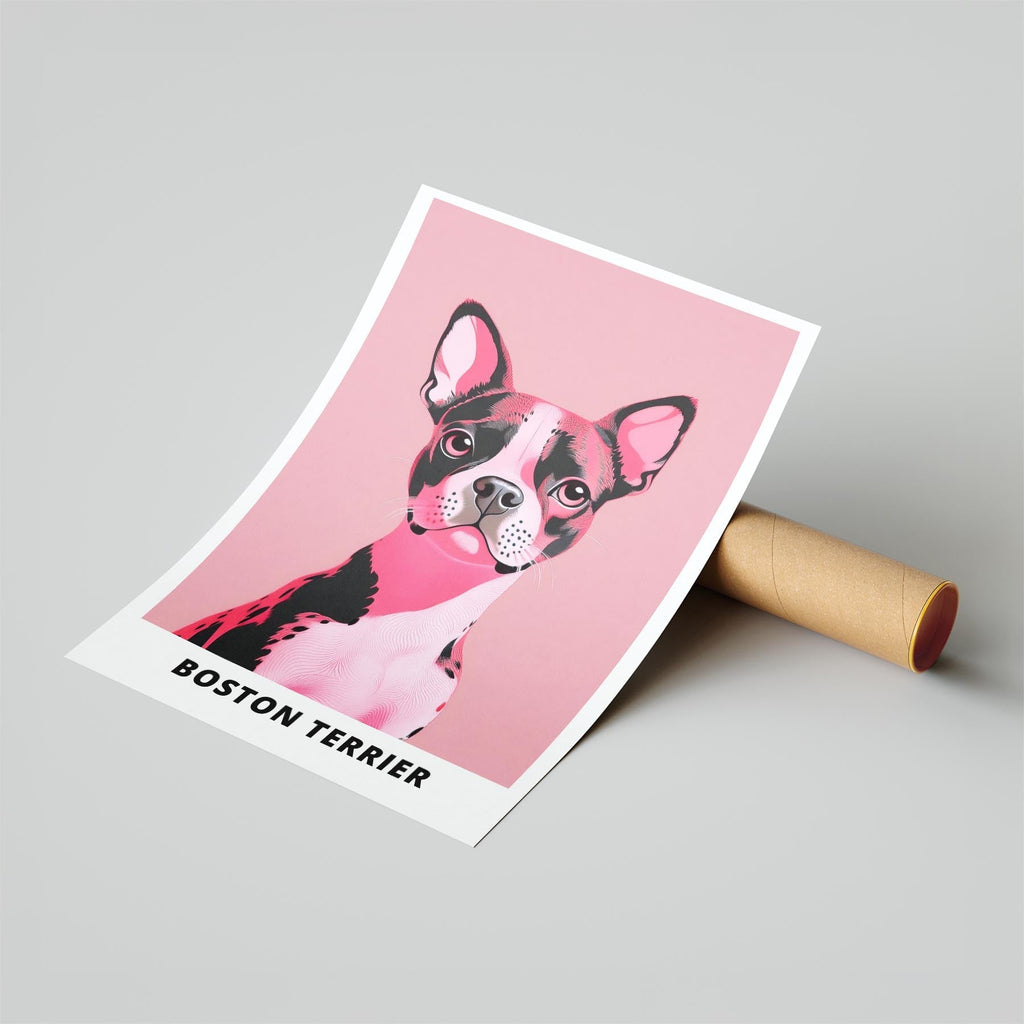 Boston Terrier Pink and Black Dog Series 1 image 6
