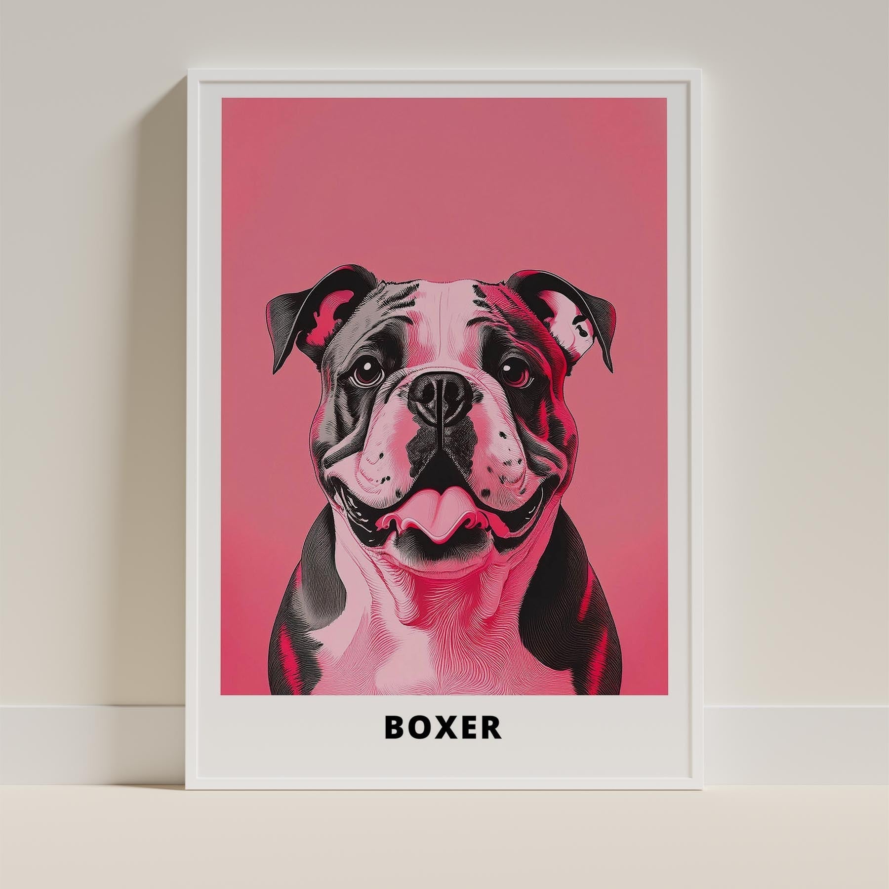 Boxer Pink and Black Dog Series  2 image 9