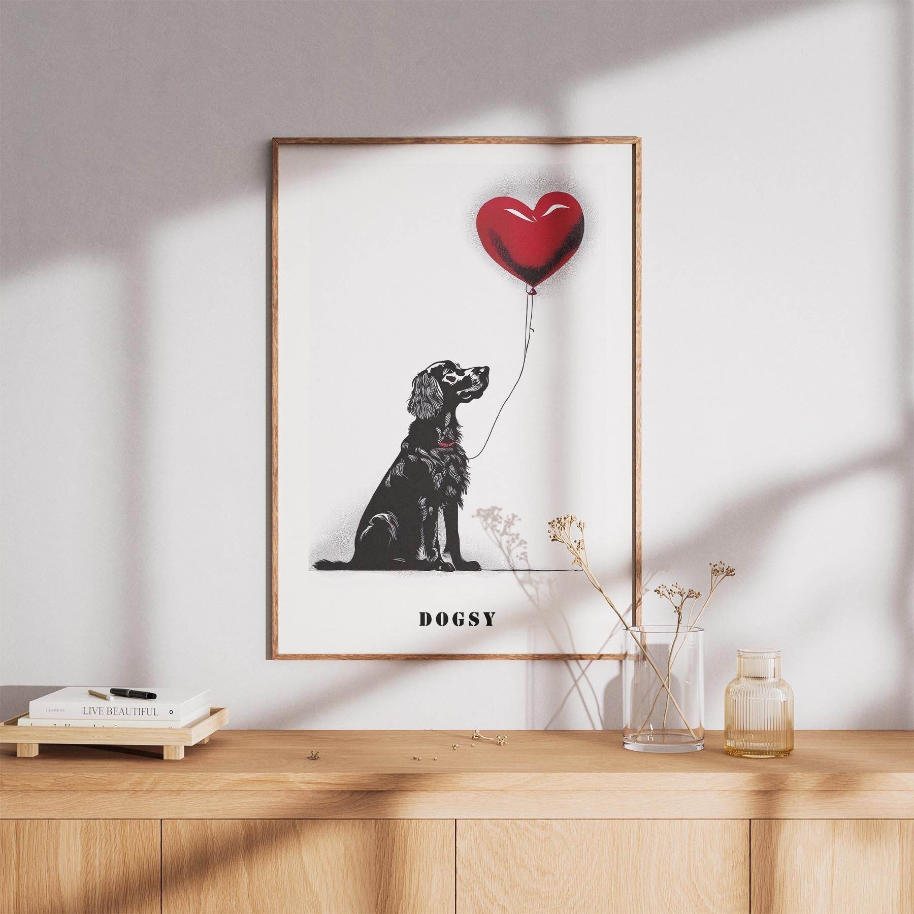 Irish Setter DOGSY Series inspired by the Art of Banksy with text Dogsy image 8