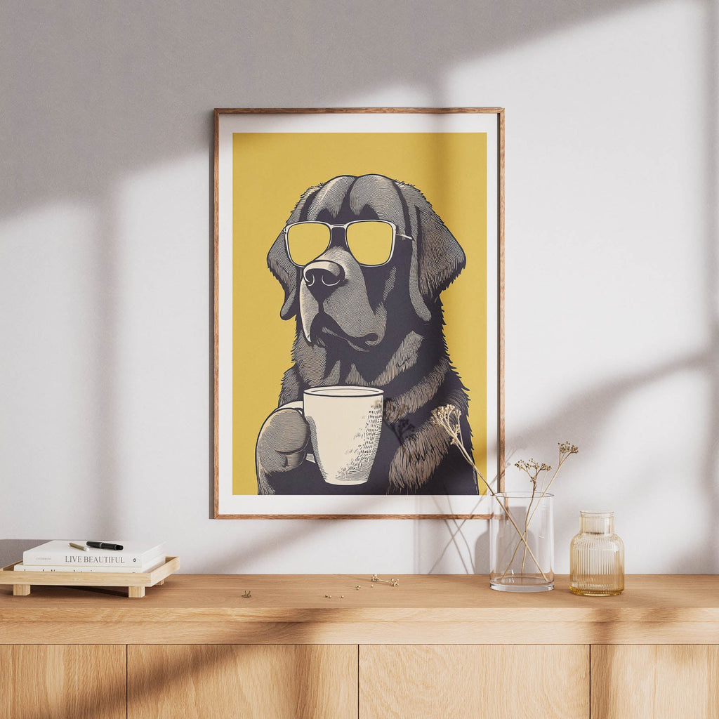 Newfoundland Chillin Coffee Dog image 8