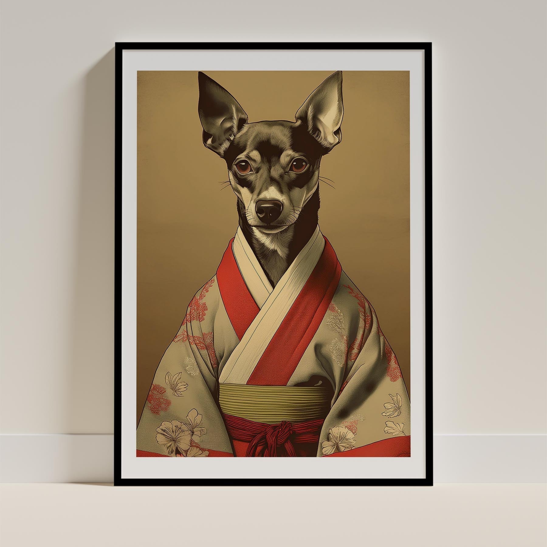 Miniature Pinscher Japanse Kimono Dog Series image 0