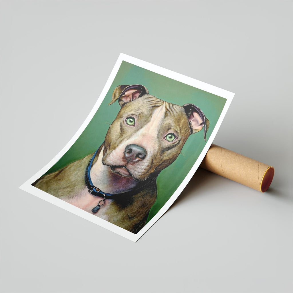 American Pitbull Terrier Green Painted Series image 6