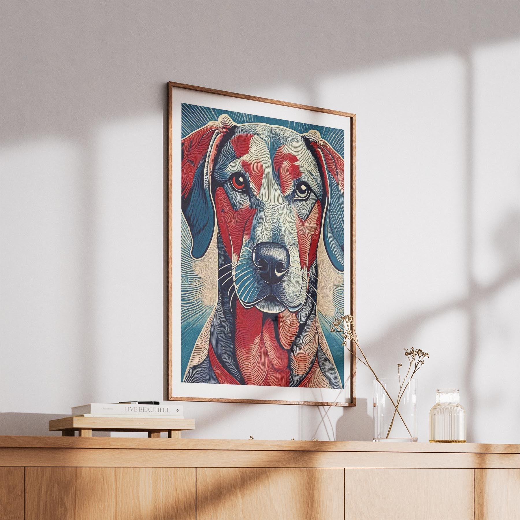 Rhoedesian Ridgeback Hokusai Japanese Inspired Dog Series image 5