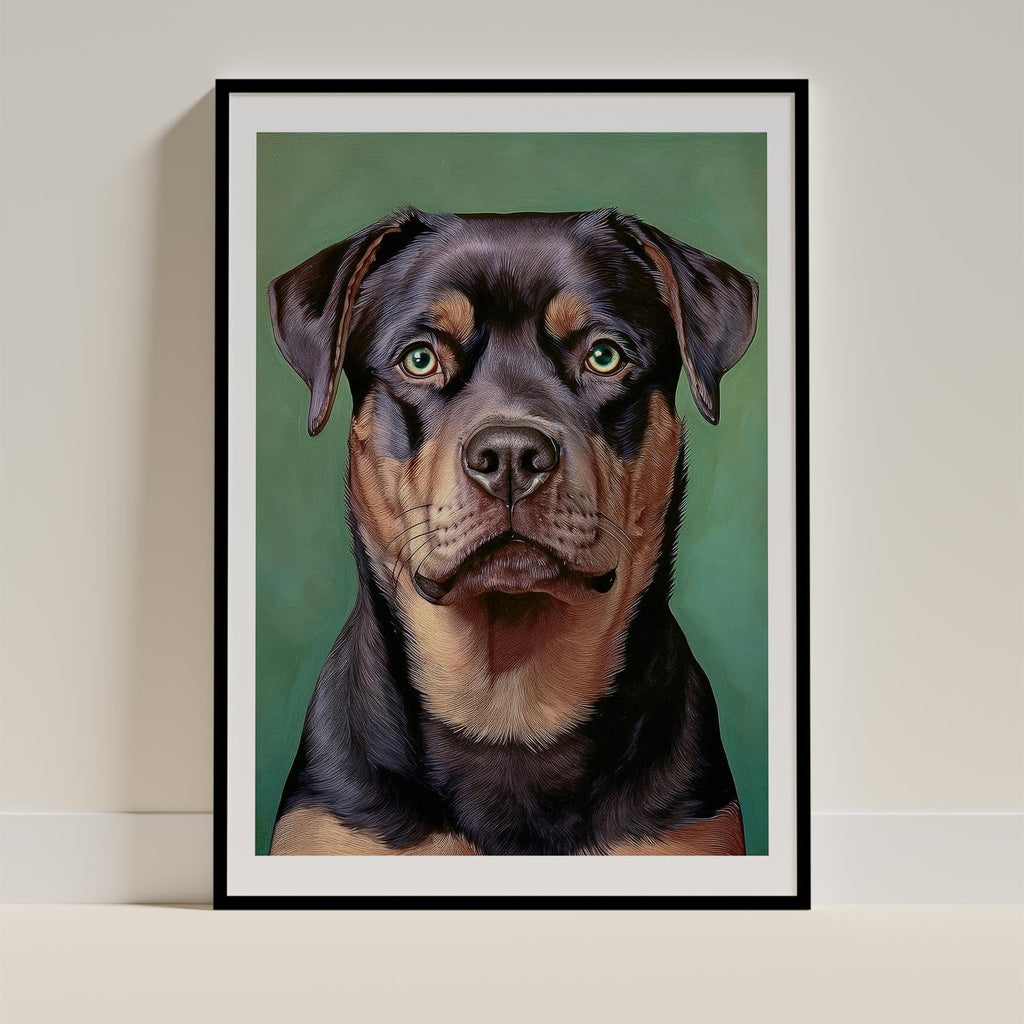 Rottweiler Green Painted Series image 0