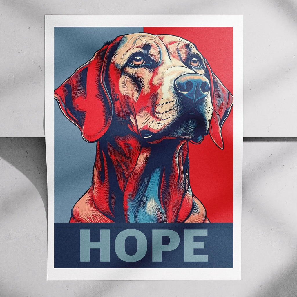 Hungarian Vizsla HOPE Series Inspired by the Obama Poster image 7