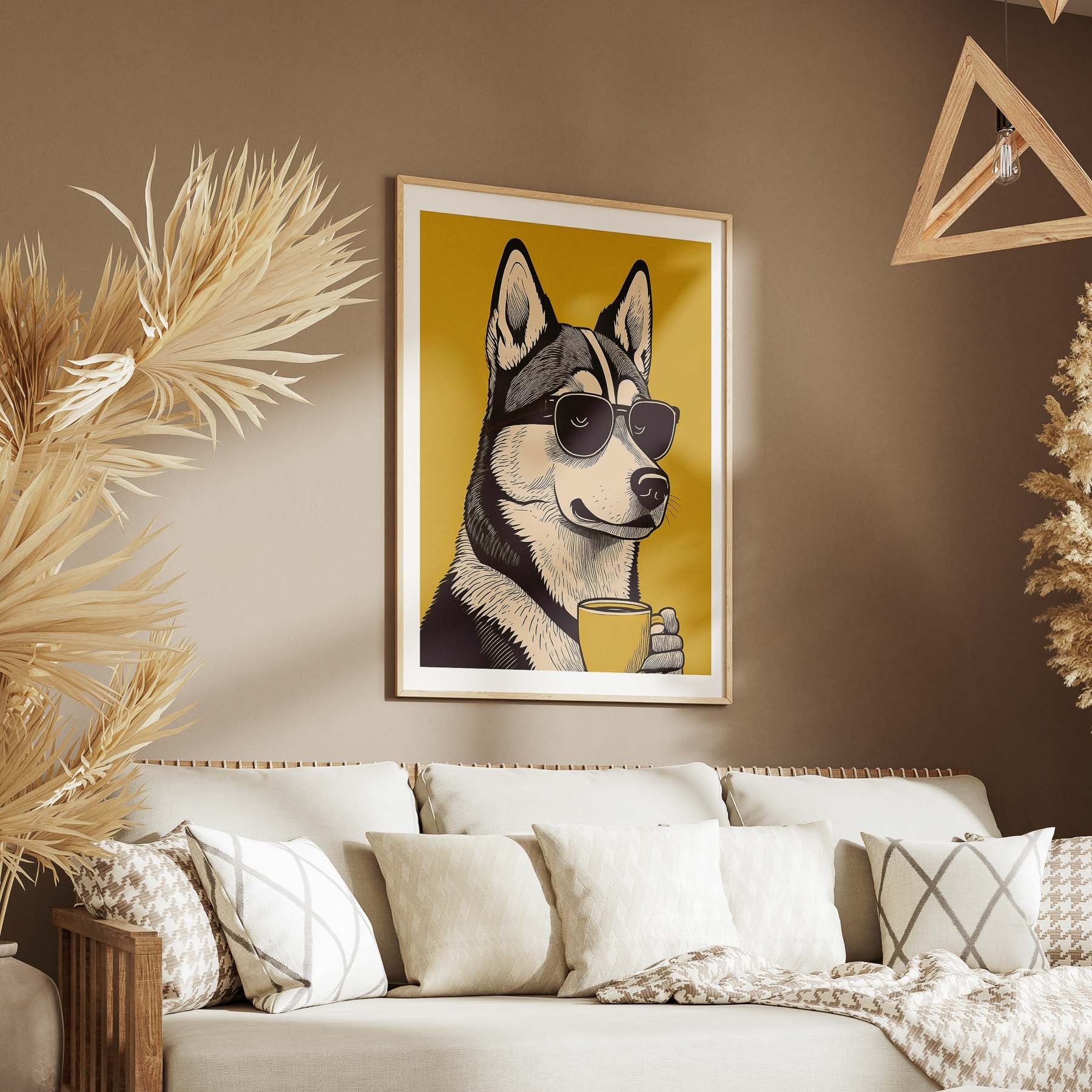 Siberian Husky Chillin Coffee Dog image 5
