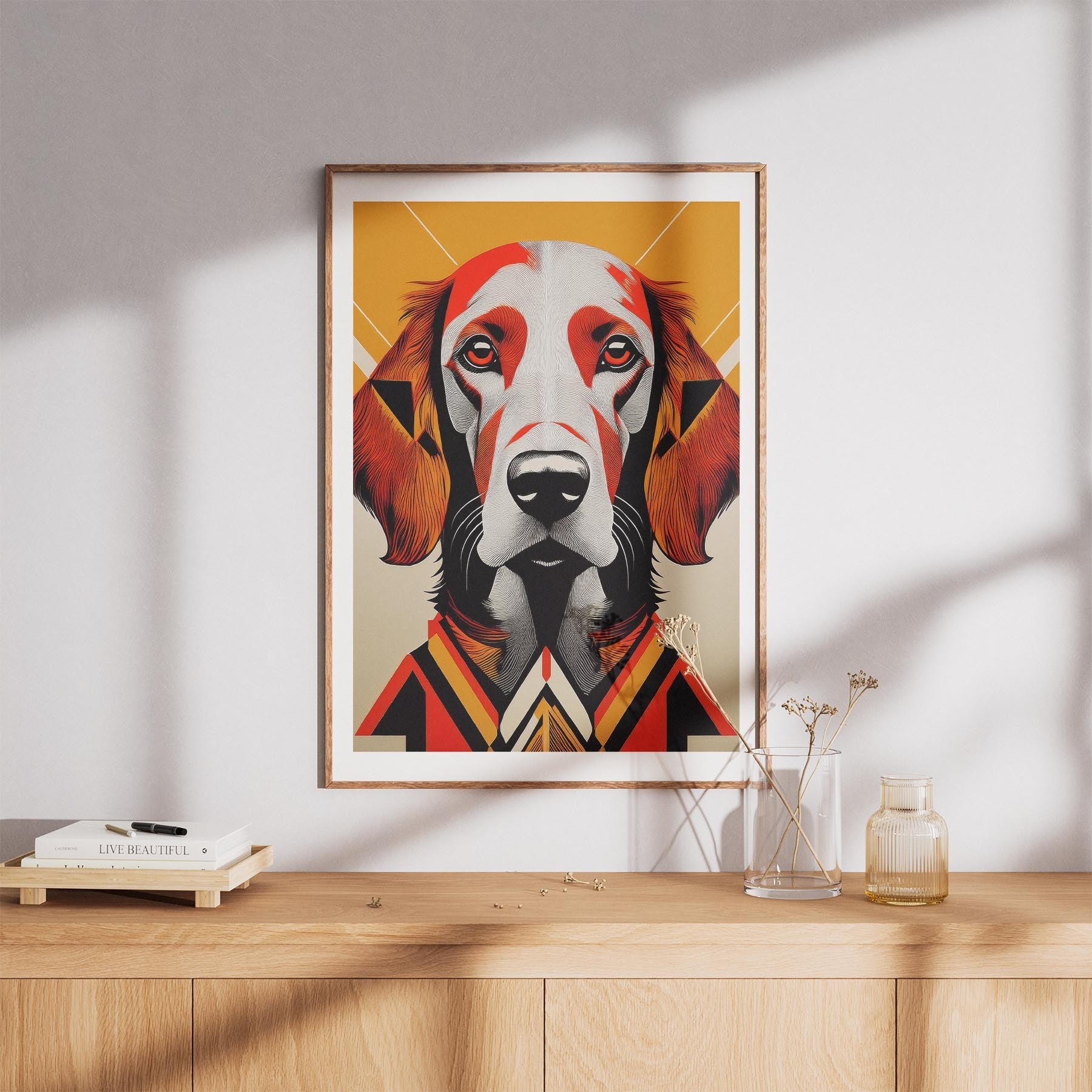 Irish Setter Geometric Orange Series image 8