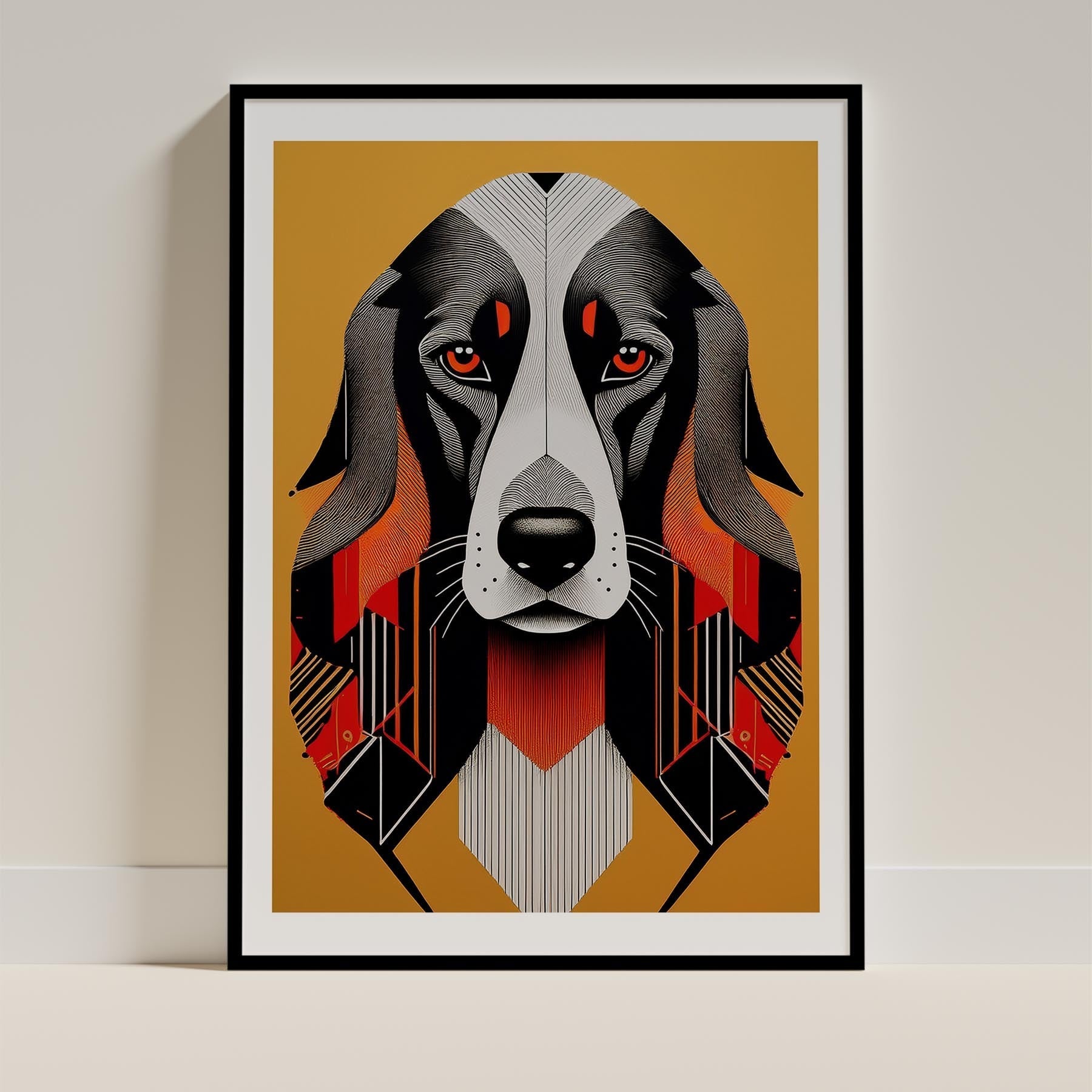 Afghan Geometric Orange Series image 0