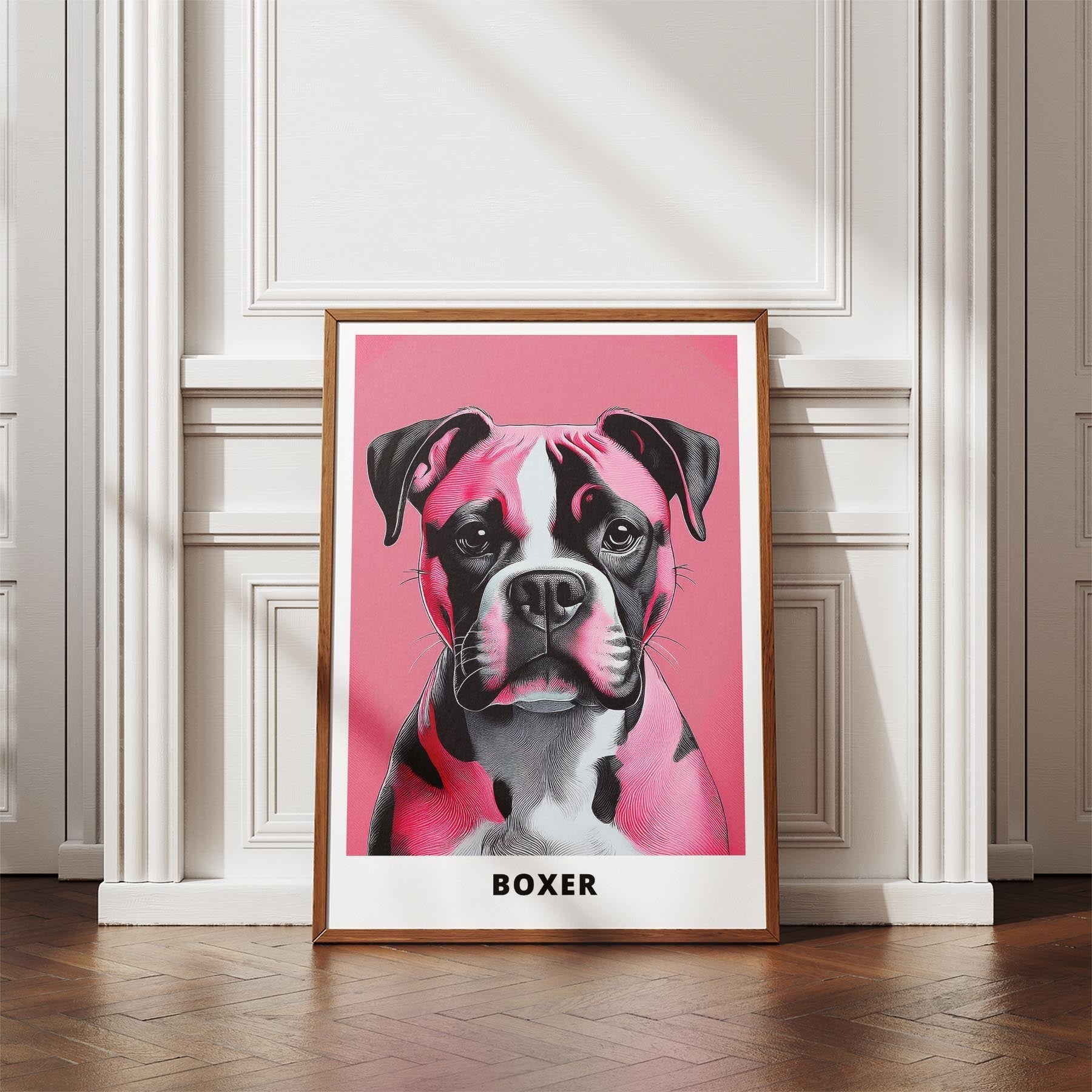 Boxer Pink and Black Dog Series 3 image 4