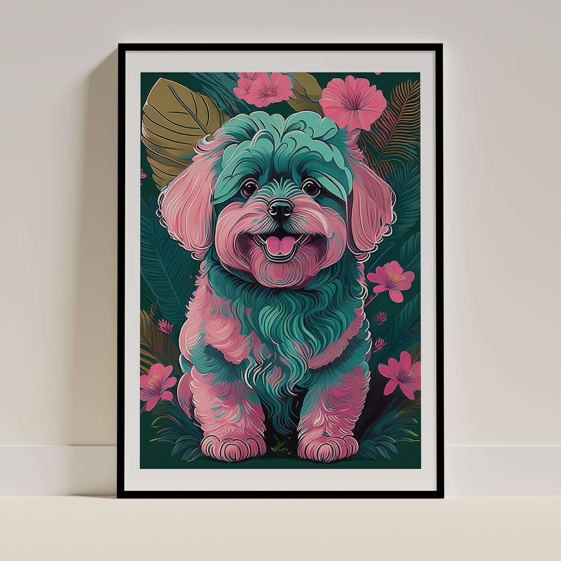 Bichon Frise Flowery Dog image 0