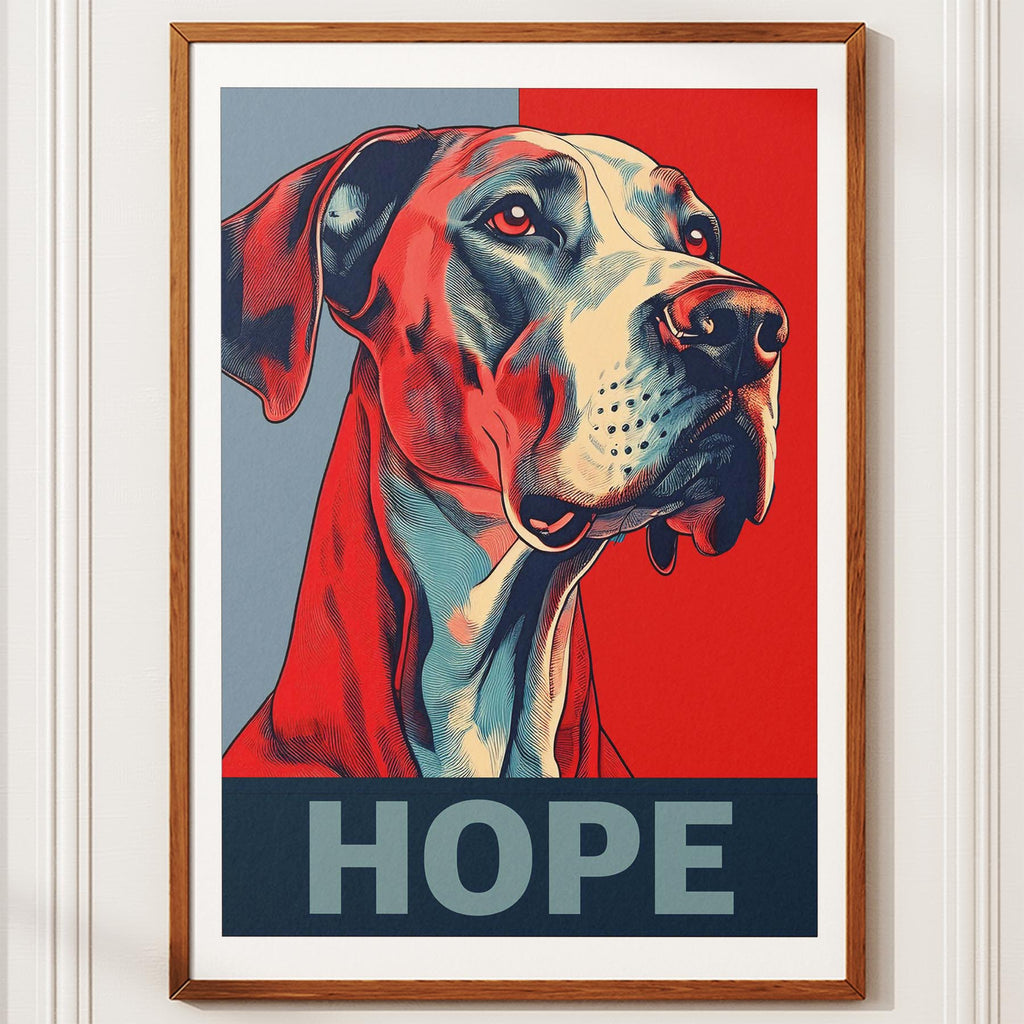 Great Dane HOPE Series Inspired by the Obama Poster image 10