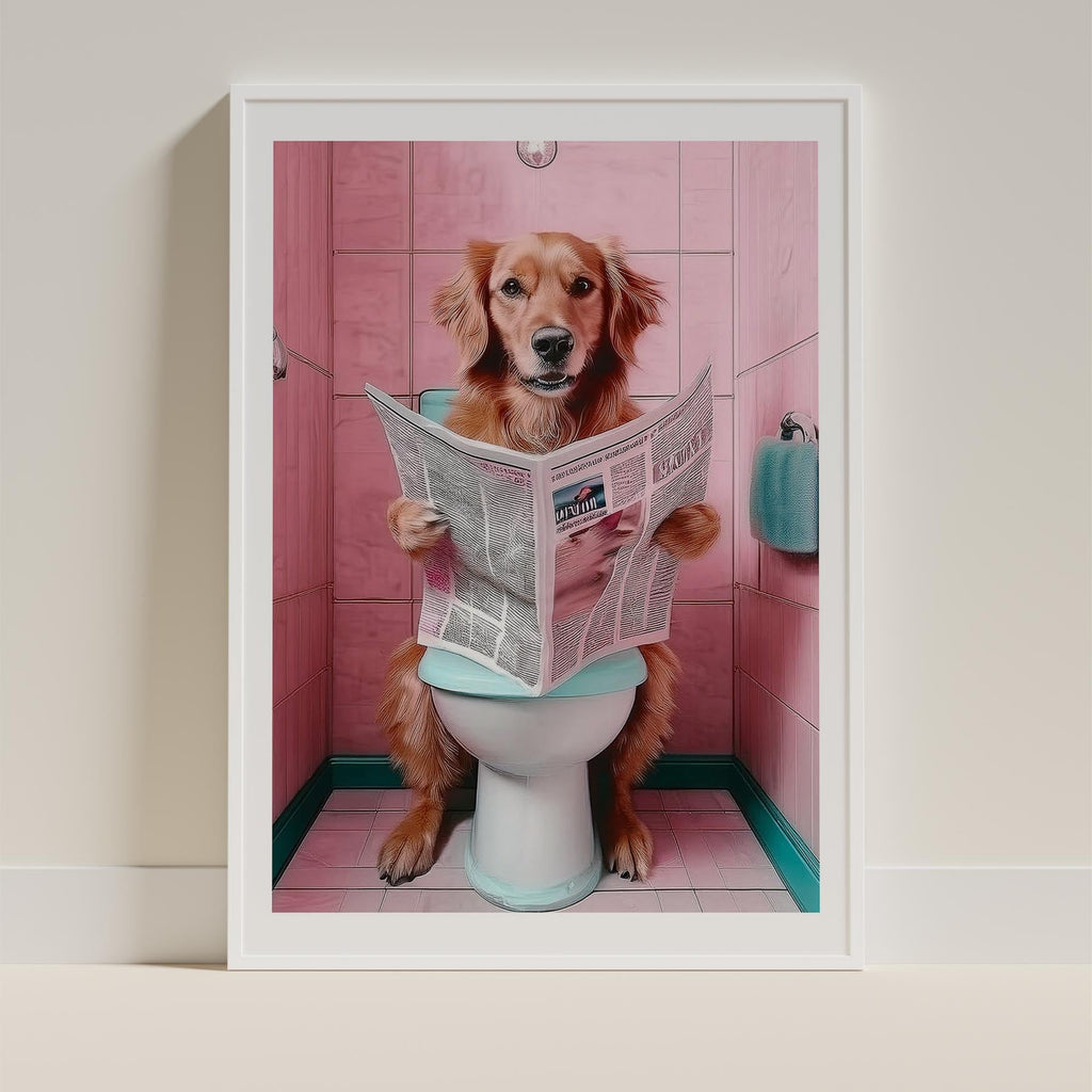 Golden Retriever Toilet Humour Dog Series 4 image 9
