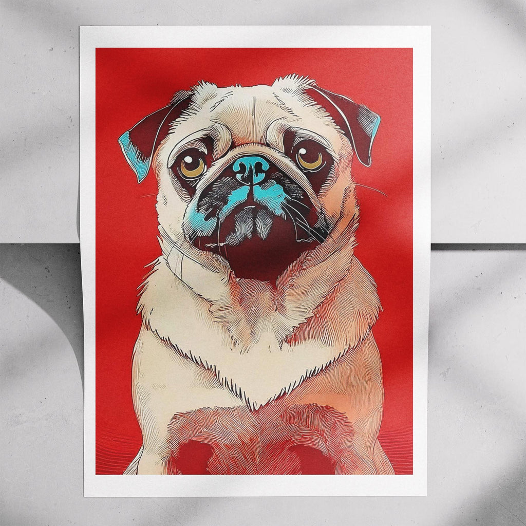 Pug Red Dog Series image 7