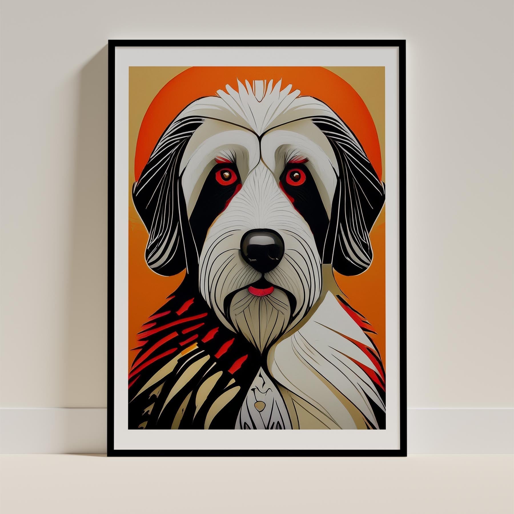 Smithfield Sheepdog Geometric Orange Series image 0