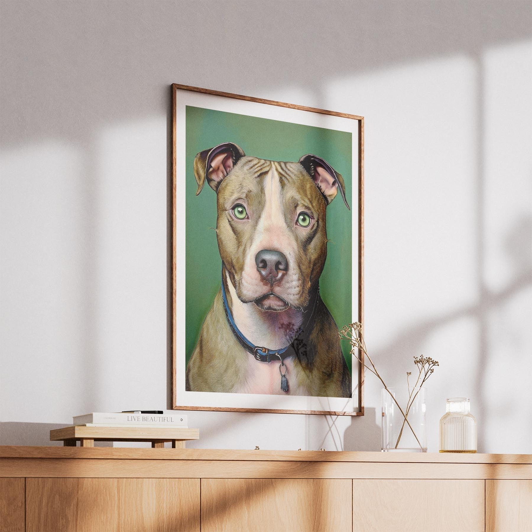 American Pitbull Terrier Green Painted Series image 5