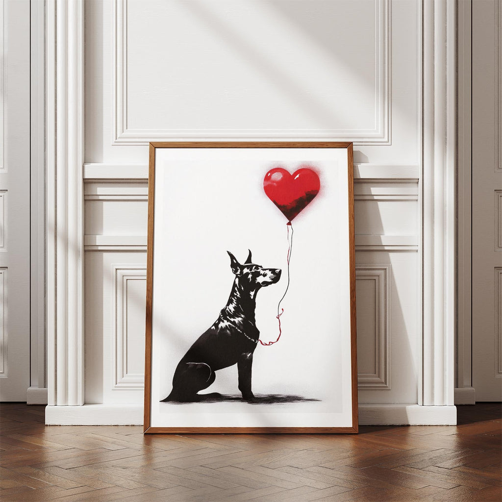 Doberman DOGSY Series inspired by the Art of Banksy image 4
