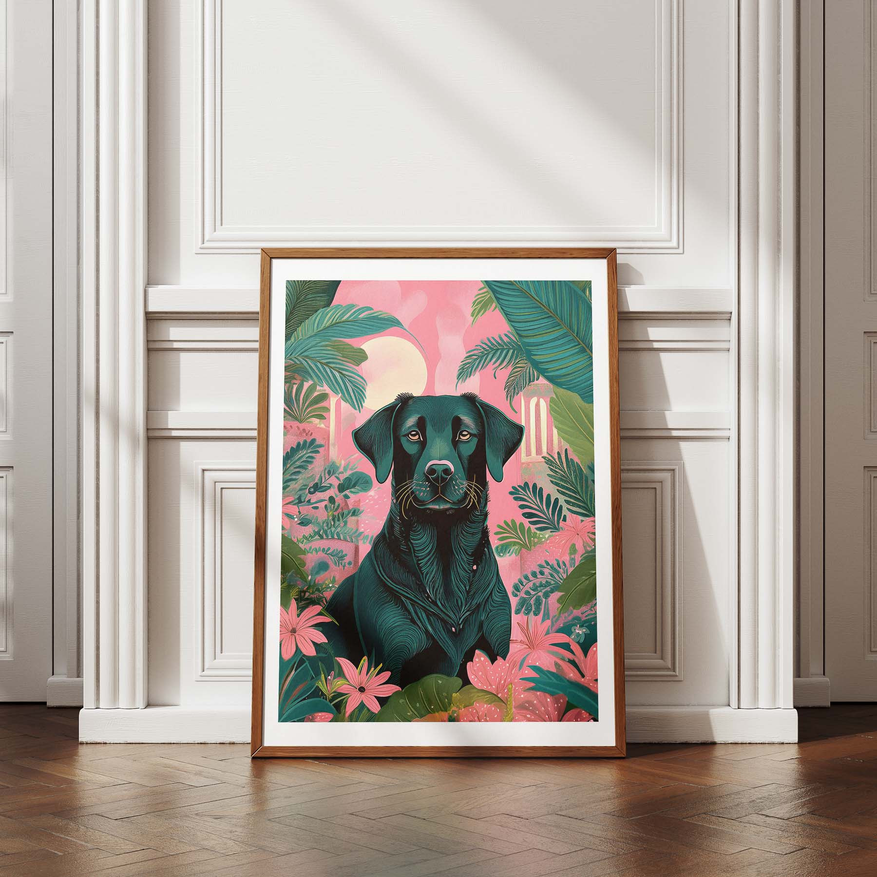 Labrador Retriever Flowery Dog image 4