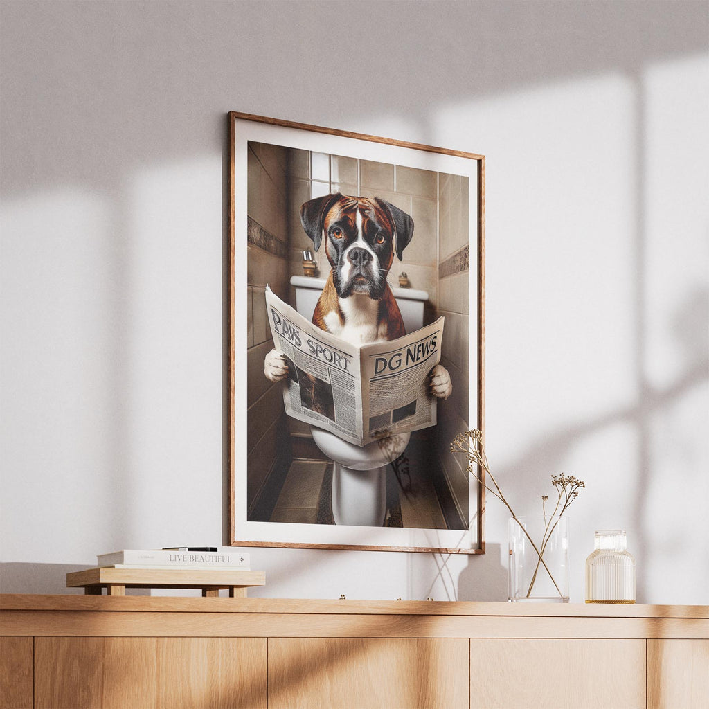 Boxer Toilet Humour Dog Series image 5