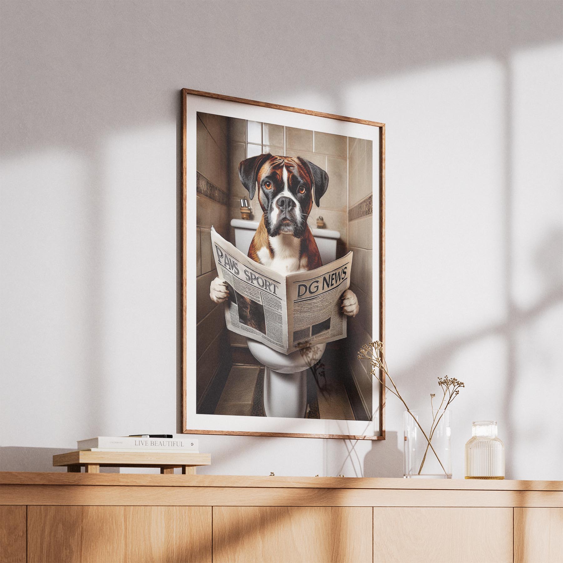 Boxer Toilet Humour Dog Series image 5