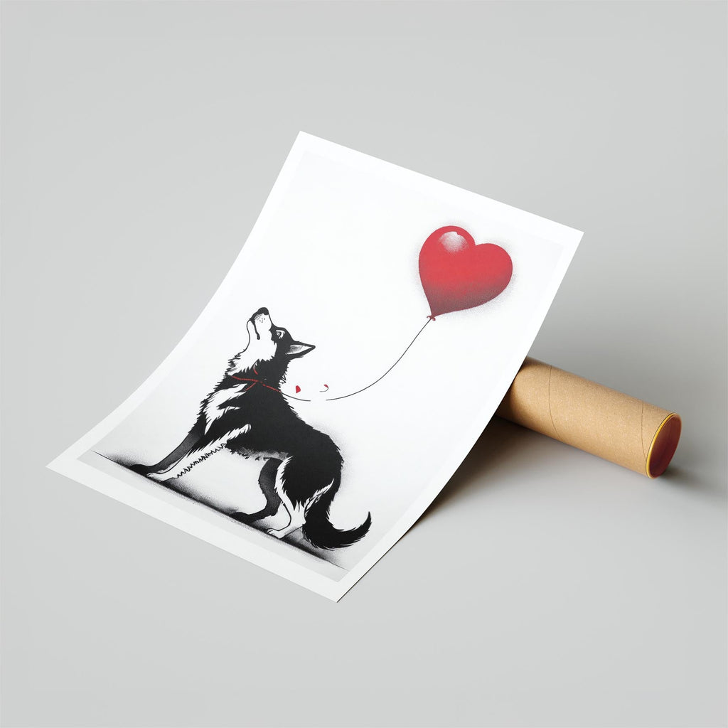 Siberian Husky DOGSY Series inspired by the Art of Banksy image 6