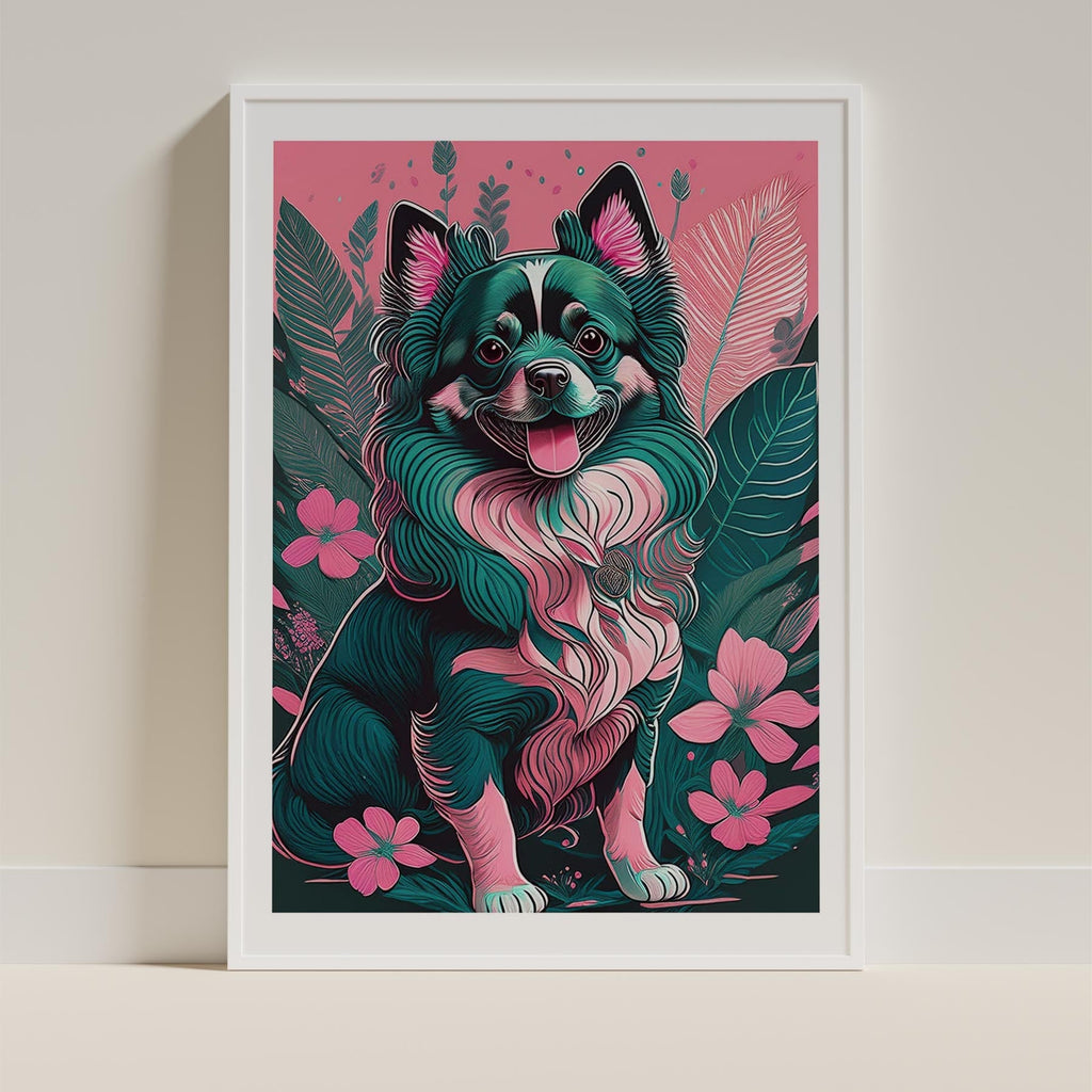 German Spitz Flowery Dog image 9