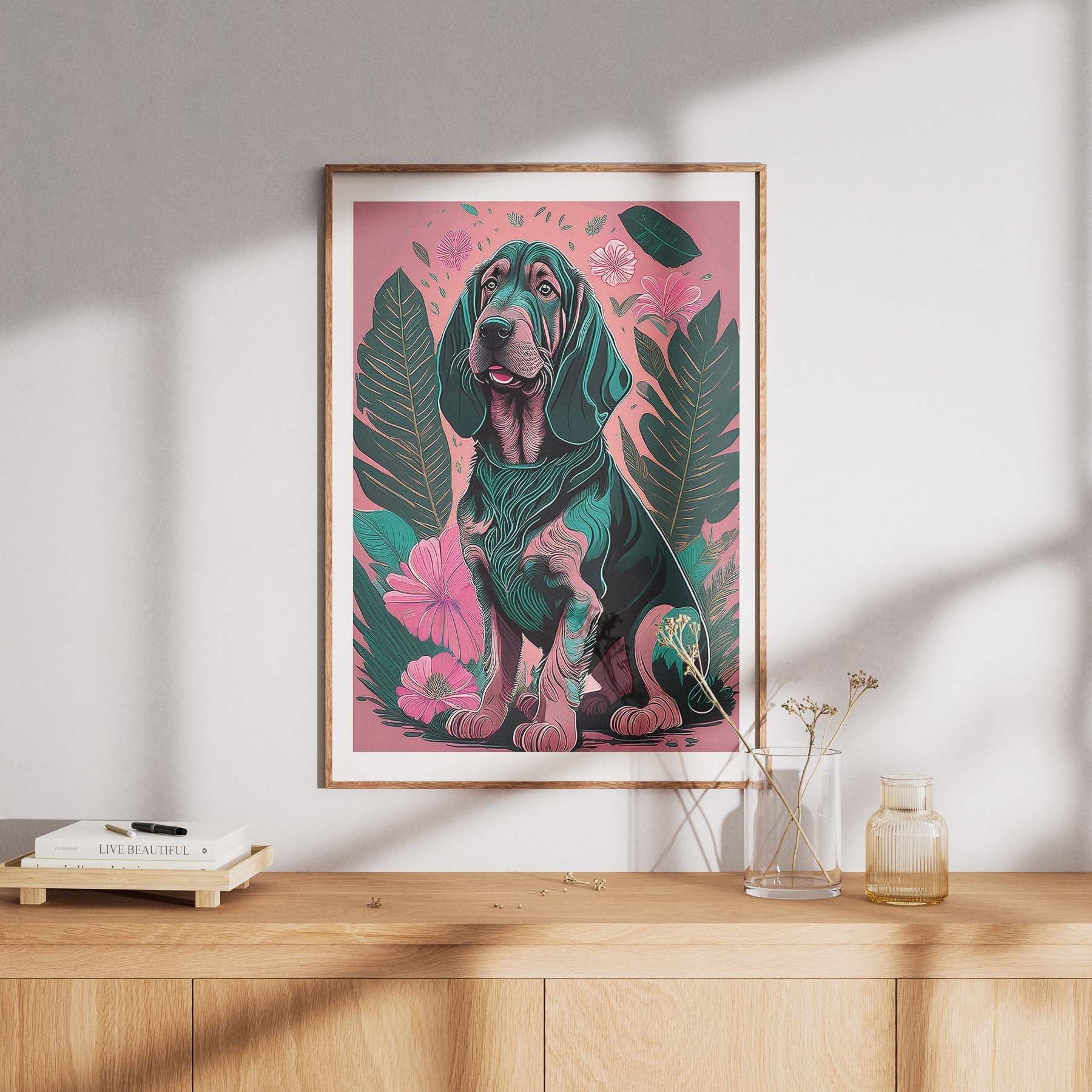 Bloodhound Flowery Dog image 8