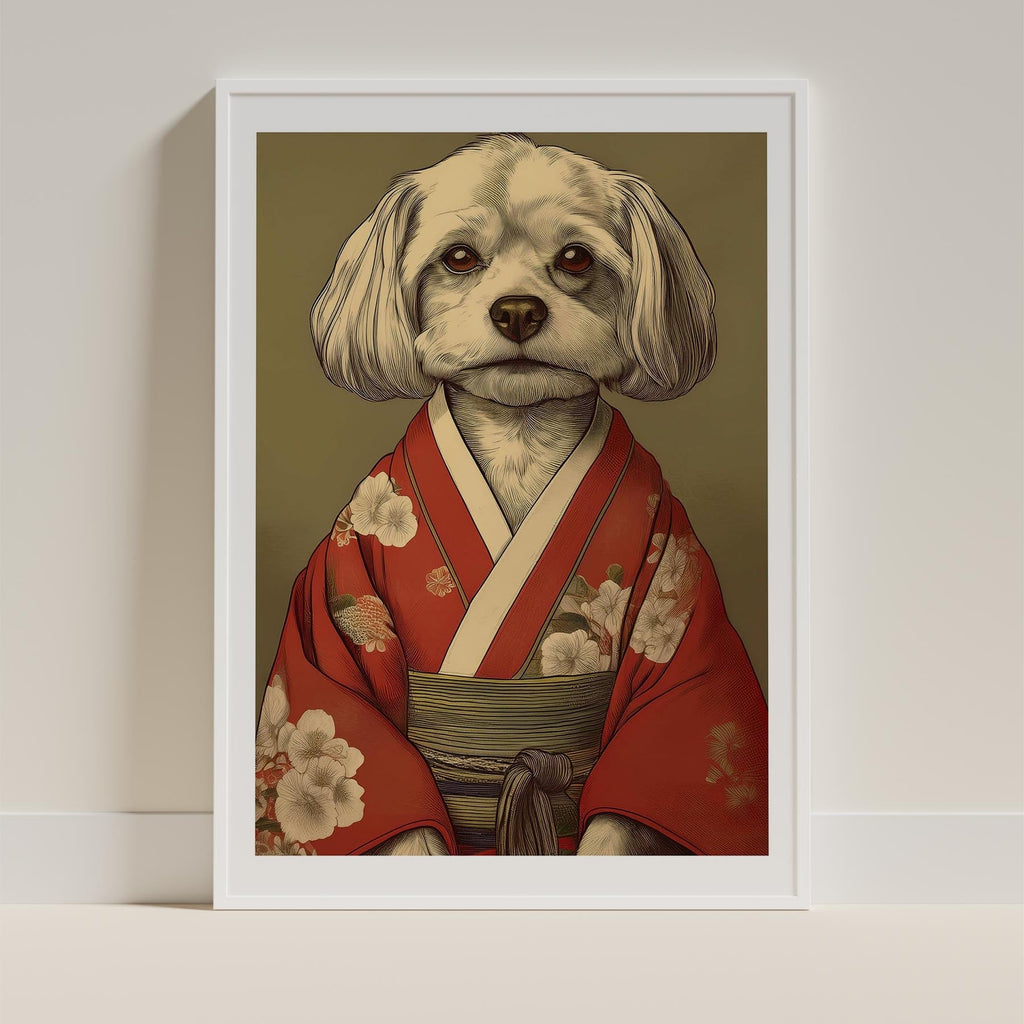 Maltese Japanse Kimono Dog Series image 9
