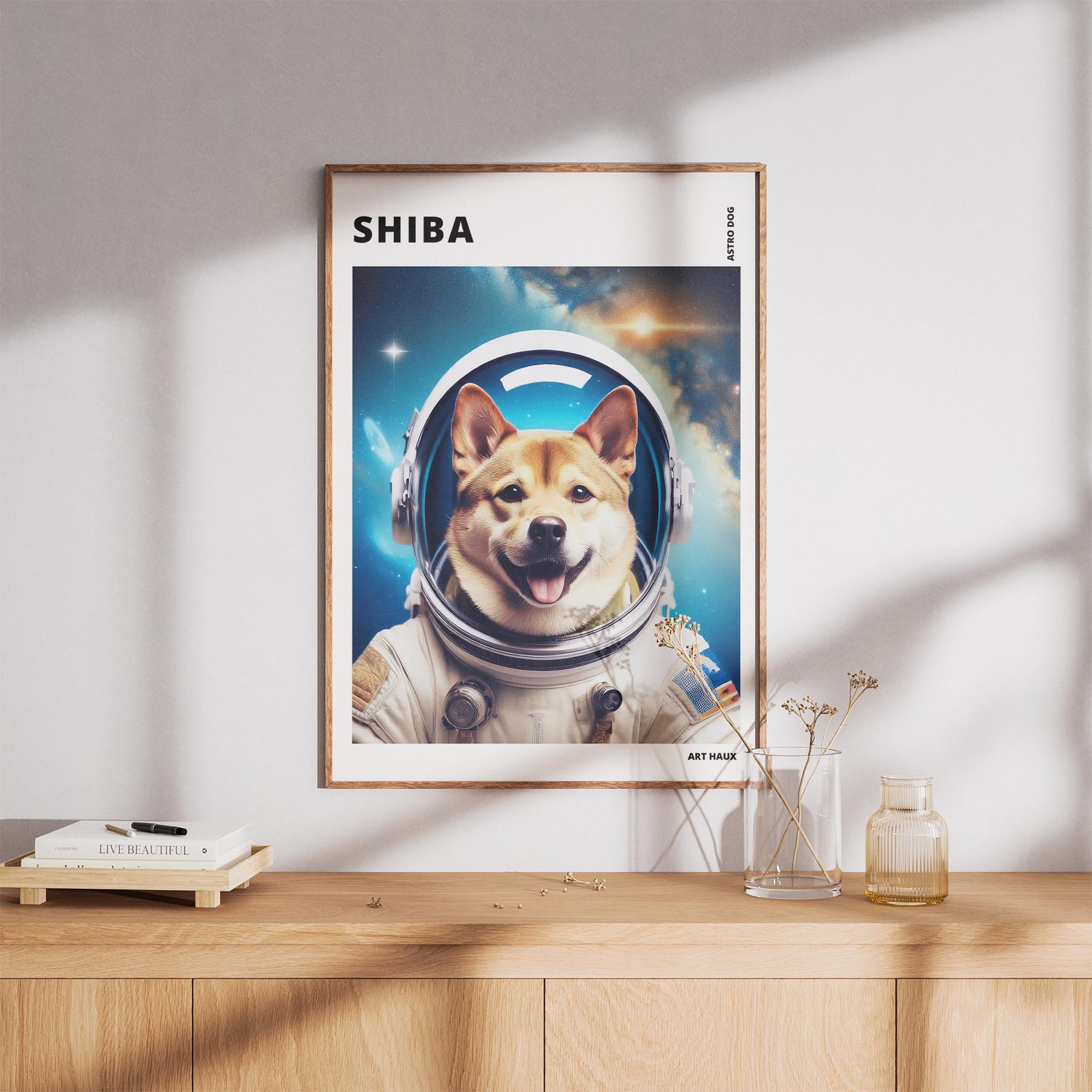 Shiba Astronaut Dog Series with Text Astro Dog image 8
